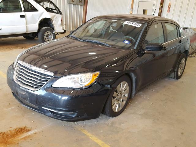 1C3CCBAG8DN726875 - 2013 CHRYSLER 200 LX BLACK photo 2