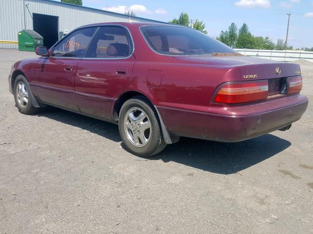 JT8BF12G3T0159766 - 1996 LEXUS ES 300 MAROON photo 3