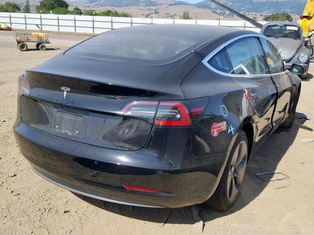 5YJ3E1EA8JF036334 - 2018 TESLA MODEL 3 BLACK photo 4