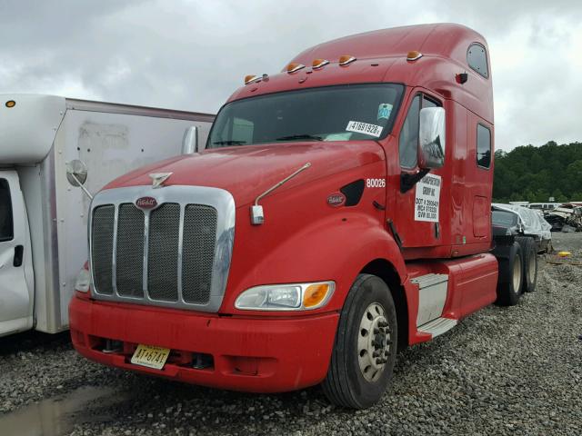 1XP7D49X9AD794788 - 2010 PETERBILT 387 RED photo 2