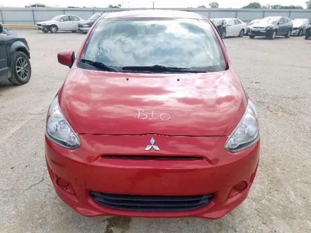 ML32A3HJ0FH048647 - 2015 MITSUBISHI MIRAGE DE RED photo 10