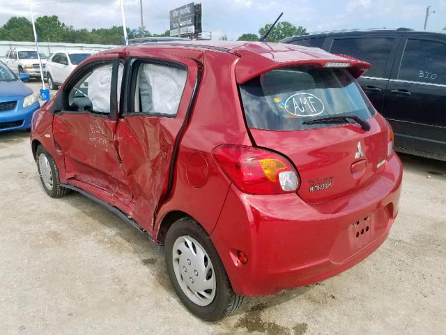 ML32A3HJ0FH048647 - 2015 MITSUBISHI MIRAGE DE RED photo 3