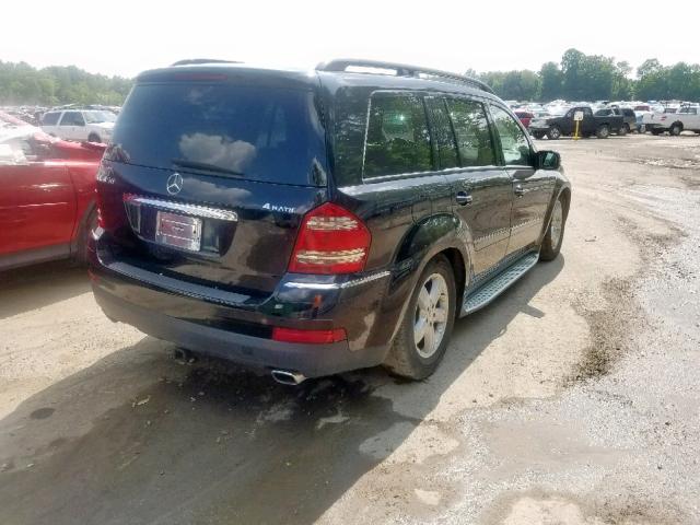 4JGBF71E58A413396 - 2008 MERCEDES-BENZ GL 450 4MA BLACK photo 4