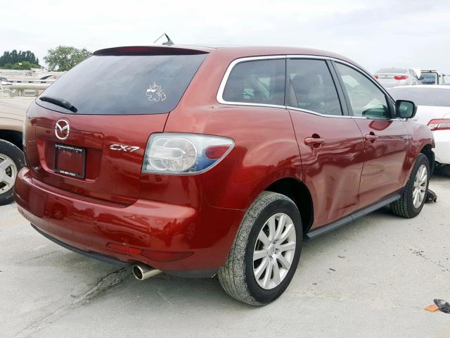 JM3ER2W51A0325257 - 2010 MAZDA CX-7 RED photo 4