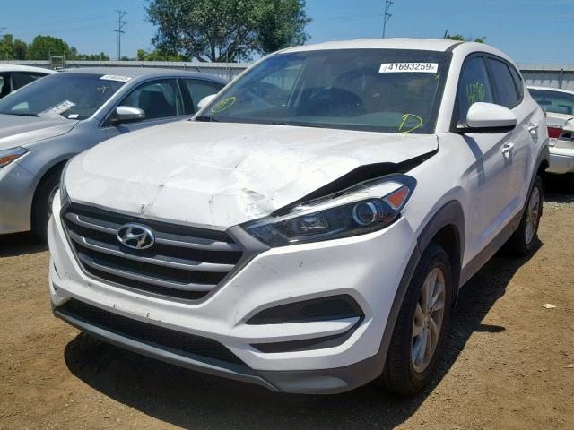 KM8J23A45GU160181 - 2016 HYUNDAI TUCSON SE WHITE photo 2