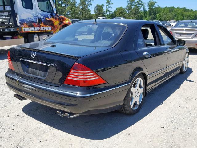 WDBNG75JX5A437385 - 2005 MERCEDES-BENZ S 500 BLACK photo 4