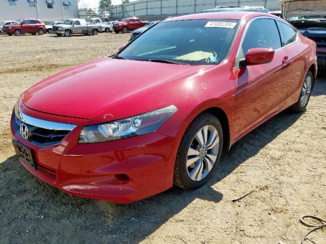 1HGCS1B84CA012619 - 2012 HONDA ACCORD EXL RED photo 2