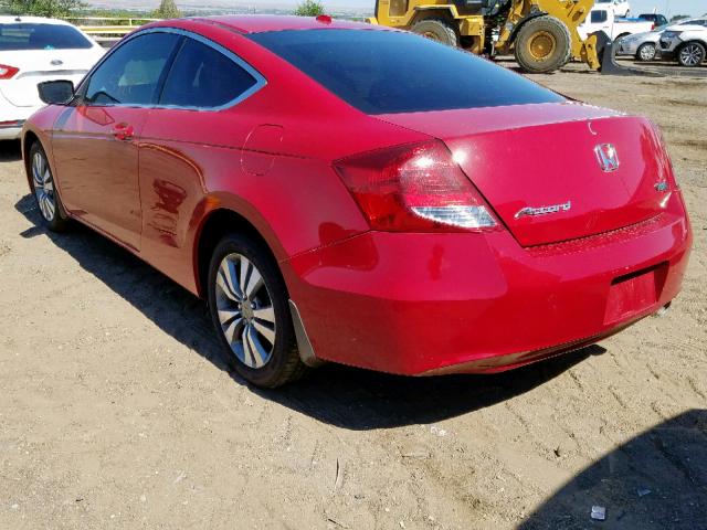 1HGCS1B84CA012619 - 2012 HONDA ACCORD EXL RED photo 3