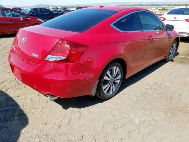 1HGCS1B84CA012619 - 2012 HONDA ACCORD EXL RED photo 4