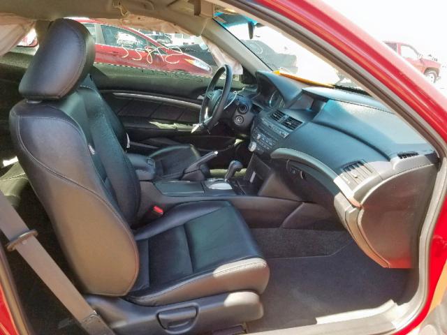 1HGCS1B84CA012619 - 2012 HONDA ACCORD EXL RED photo 5