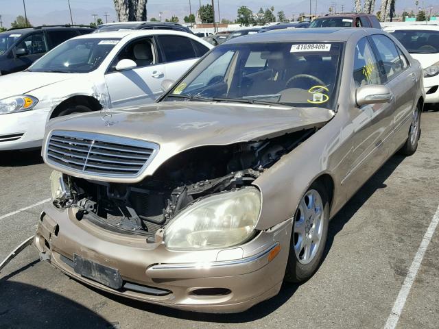 WDBNG70J52A253748 - 2002 MERCEDES-BENZ S 430 GOLD photo 2