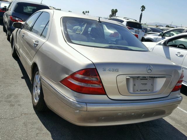WDBNG70J52A253748 - 2002 MERCEDES-BENZ S 430 GOLD photo 3