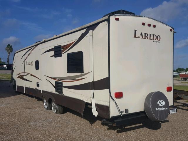 4YDT31424FK600035 - 2015 KEYSTONE LAREDO WHITE photo 3