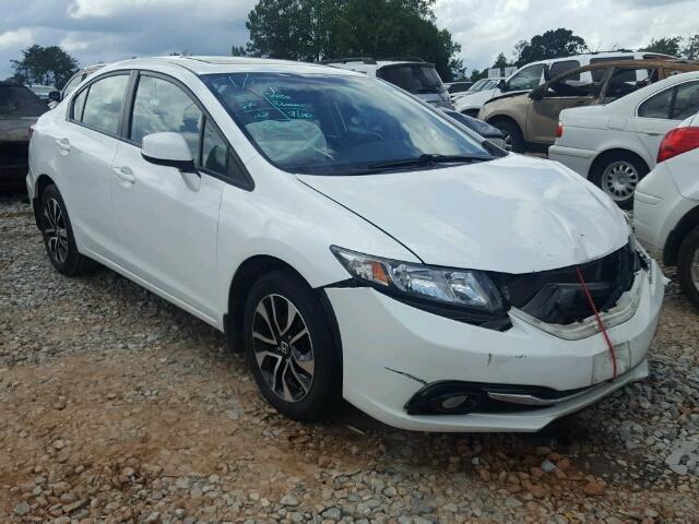 19XFB2F95DE072489 - 2013 HONDA CIVIC EXL WHITE photo 1