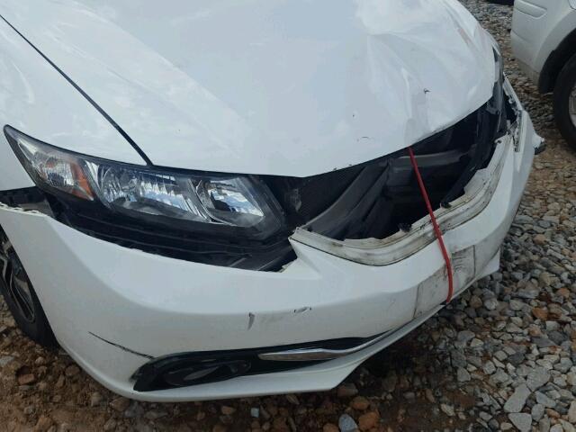 19XFB2F95DE072489 - 2013 HONDA CIVIC EXL WHITE photo 9