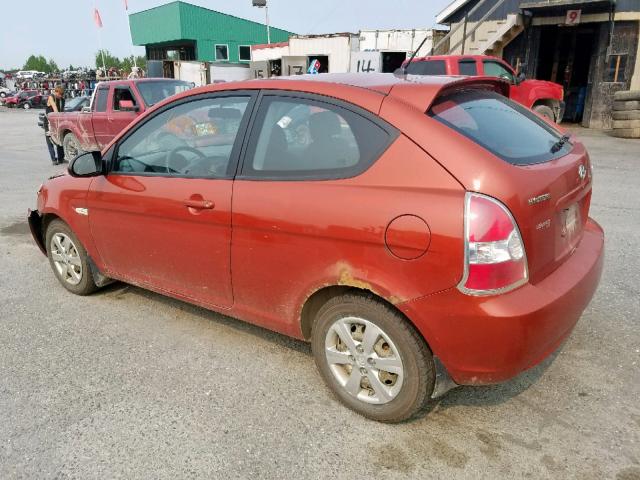 KMHCN35CX9U143736 - 2009 HYUNDAI ACCENT SE ORANGE photo 3