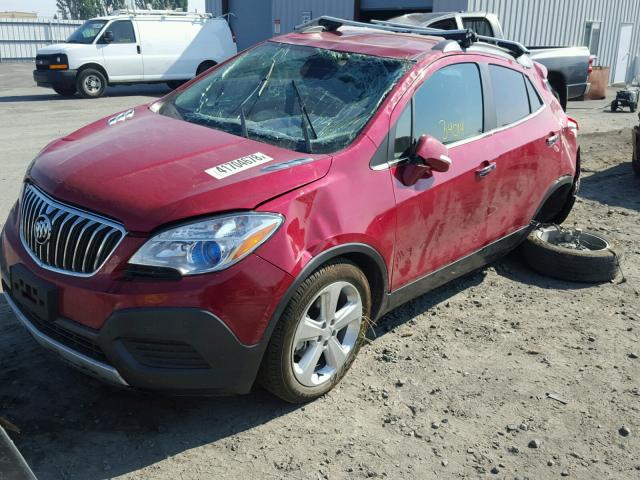 KL4CJASBXGB752165 - 2016 BUICK ENCORE RED photo 2