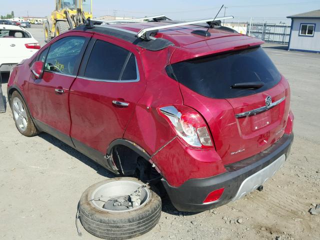 KL4CJASBXGB752165 - 2016 BUICK ENCORE RED photo 3