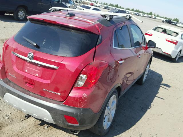 KL4CJASBXGB752165 - 2016 BUICK ENCORE RED photo 4