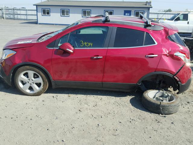 KL4CJASBXGB752165 - 2016 BUICK ENCORE RED photo 9