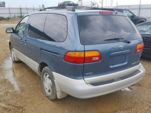 4T3ZF13CXYU251147 - 2000 TOYOTA SIENNA LE TEAL photo 3