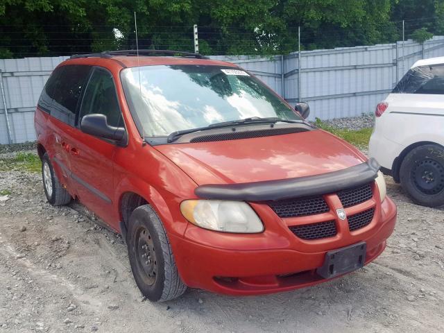 1D4GP25R33B256920 - 2003 DODGE CARAVAN SE RED photo 1