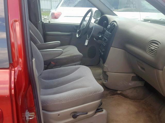 1D4GP25R33B256920 - 2003 DODGE CARAVAN SE RED photo 5