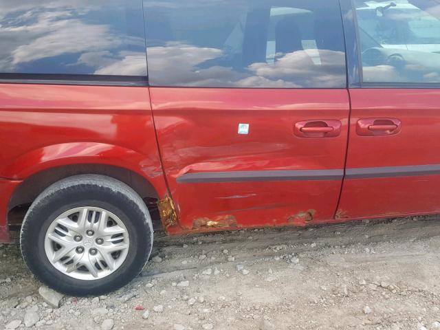 1D4GP25R33B256920 - 2003 DODGE CARAVAN SE RED photo 9