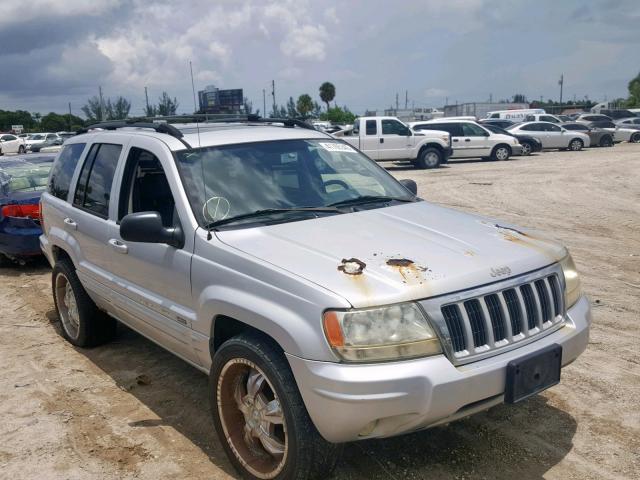 1J4GW58J84C149777 - 2004 JEEP GRAND CHER SILVER photo 1