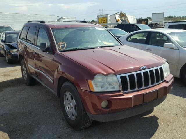 1J8HS58P17C635502 - 2007 JEEP GRAND CHER RED photo 1