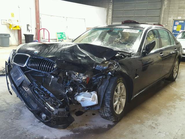 WBAHN83557DT76526 - 2007 BMW 750 BLACK photo 2