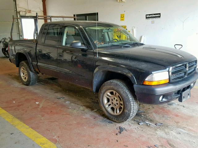 1D7HG38X23S378823 - 2003 DODGE DAKOTA QUA BLACK photo 1