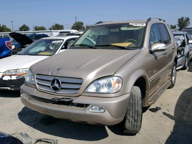 4JGAB57E95A557998 - 2005 MERCEDES-BENZ ML 350 GOLD photo 2