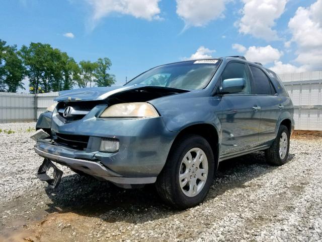 2HNYD18635H548481 - 2005 ACURA MDX TOURIN BLUE photo 2