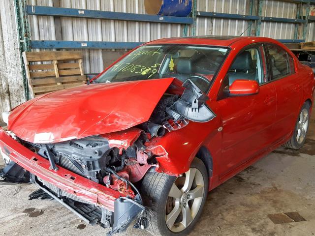 JM1BK123561497212 - 2006 MAZDA 3 S RED photo 2