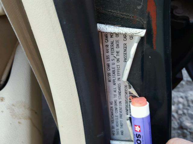 WVWPD63B5XE509596 - 1999 VOLKSWAGEN PASSAT GLX 绿色 照片 10