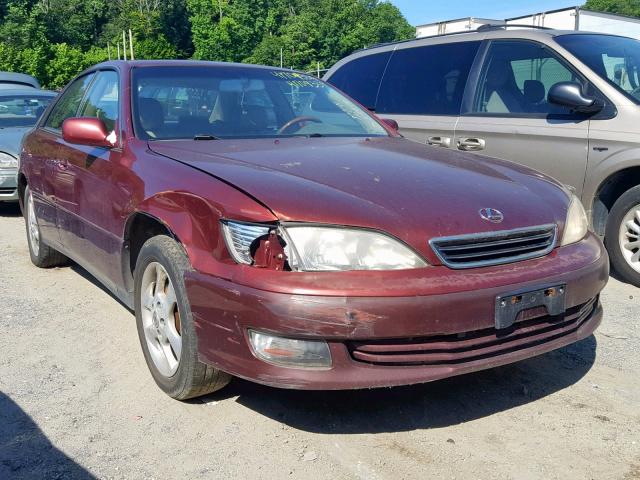 JT8BF28G010292432 - 2001 LEXUS ES 300 BURGUNDY photo 1