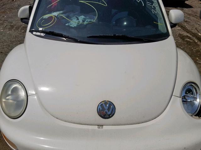 3VWCC21C4YM454850 - 2000 VOLKSWAGEN NEW BEETLE თეთრი ფოტო 7