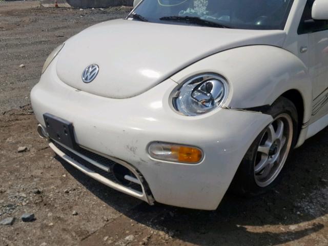 3VWCC21C4YM454850 - 2000 VOLKSWAGEN NEW BEETLE თეთრი ფოტო 9