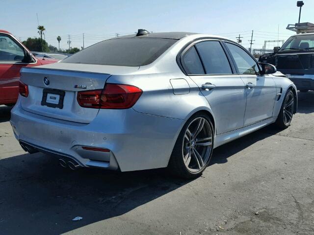 WBS8M9C52G5D31674 - 2016 BMW M3 SILVER photo 4