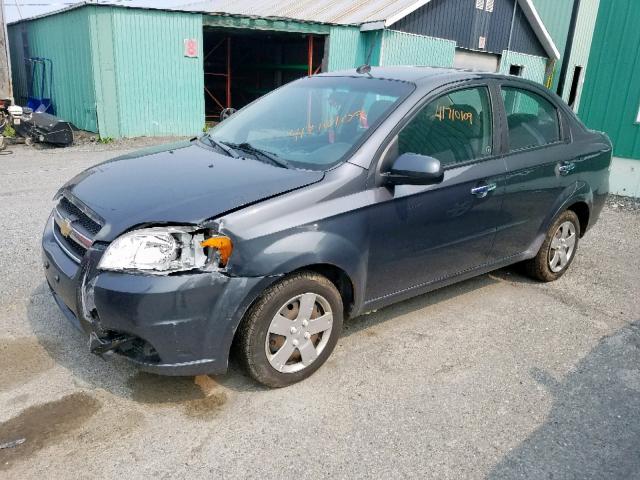 3G1TC5DE4AL145188 - 2010 CHEVROLET AVEO LT GRAY photo 2