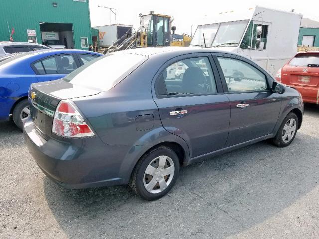 3G1TC5DE4AL145188 - 2010 CHEVROLET AVEO LT GRAY photo 4