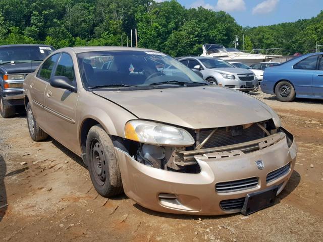 1B3EJ46X61N649872 - 2001 DODGE STRATUS SE GOLD photo 1