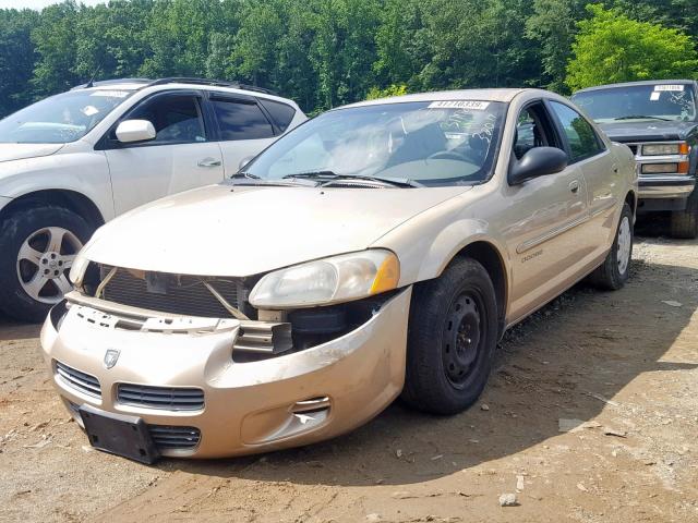 1B3EJ46X61N649872 - 2001 DODGE STRATUS SE GOLD photo 2