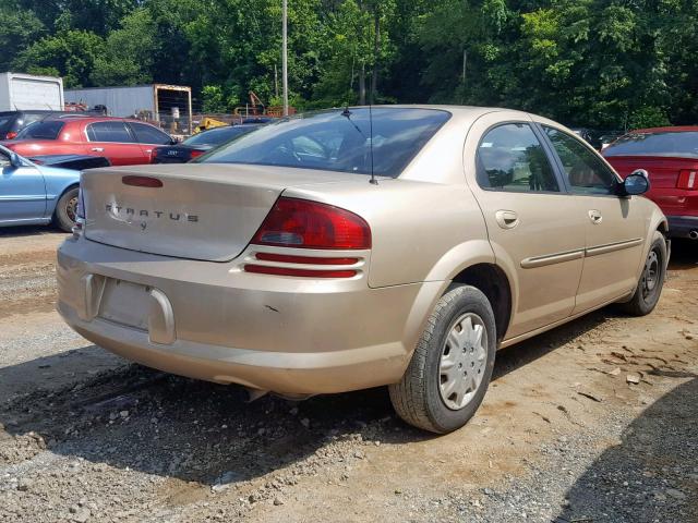 1B3EJ46X61N649872 - 2001 DODGE STRATUS SE GOLD photo 4