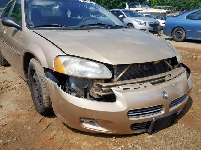 1B3EJ46X61N649872 - 2001 DODGE STRATUS SE GOLD photo 9