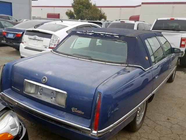 1G6KD52YXTU233963 - 1996 CADILLAC DEVILLE BLUE photo 4