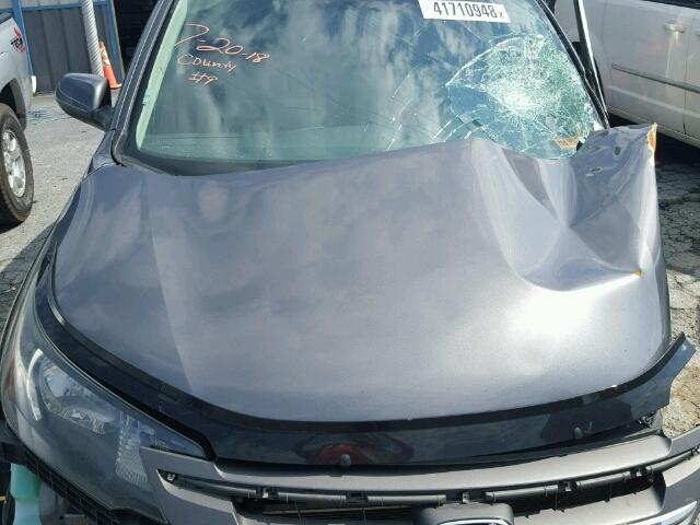 2HKRM4H79DH682065 - 2013 HONDA CR-V EXL GRAY photo 7