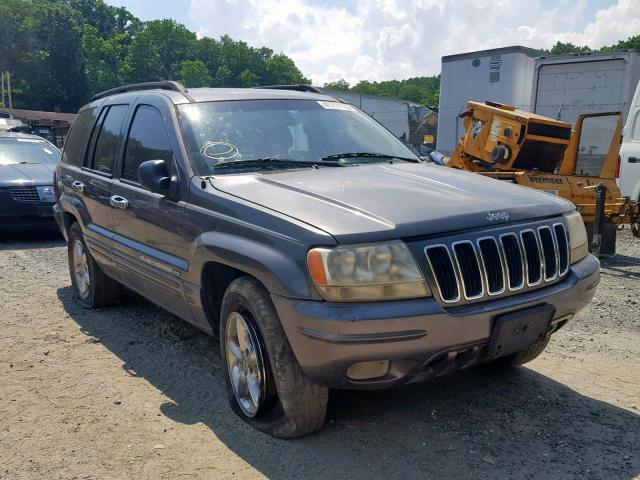 1J4GW58J52C143044 - 2002 JEEP GRAND CHER GRAY photo 1