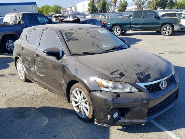 JTHKD5BHXC2064518 - 2012 LEXUS CT 200 BLACK photo 1